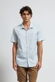 21765 - Camisa Linho Linen Villagio - Azul -1-